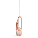 Load image into Gallery viewer, Minimalist and Sleek Four Prong Solitaire Pendant for Her
