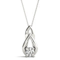 Minimalist and Sleek Four Prong Solitaire Pendant for Her