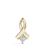 Load image into Gallery viewer, Modern Design Princess Cut Diamond Solitaire Pendant for Her
