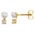 Load image into Gallery viewer, Accented Pearl Imitation Stud Earrings
