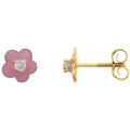 Blooming Enamel Flower Earrings