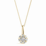 Load image into Gallery viewer, Split Prong Cluster Pendant For Women
