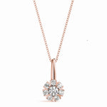 Load image into Gallery viewer, Split Prong Cluster Pendant For Women
