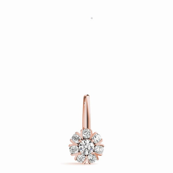 Split Prong Cluster Pendant For Women