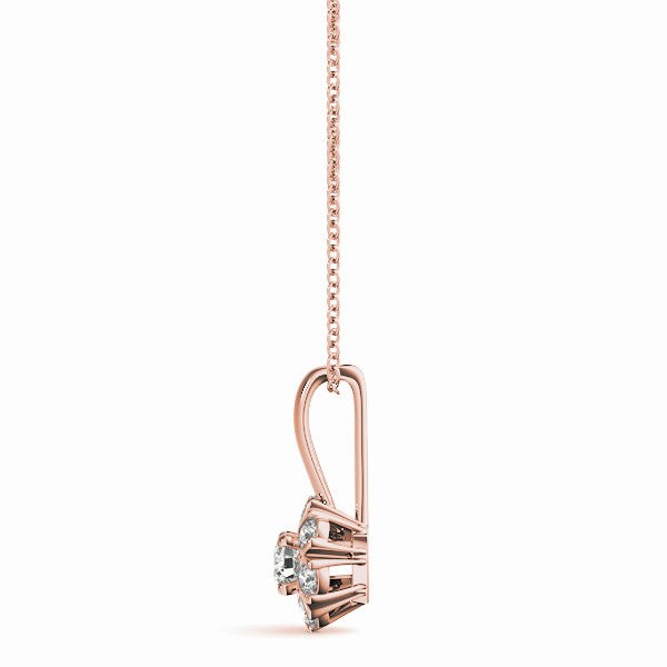Split Prong Cluster Pendant For Women