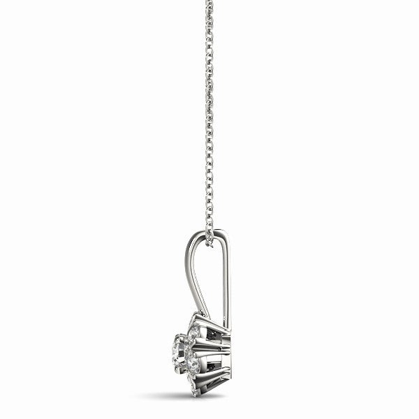 Split Prong Cluster Pendant For Women