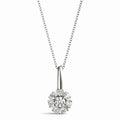 Split Prong Cluster Pendant For Women