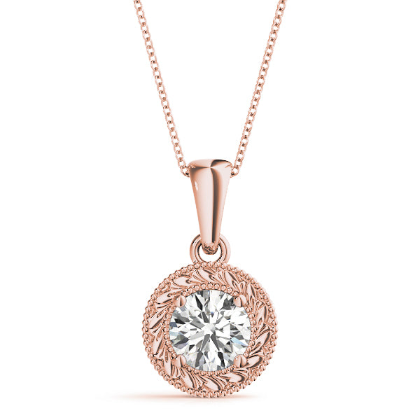 Solitaire Diamond Pendant For Women