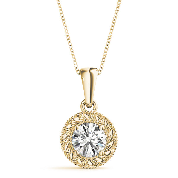 Solitaire Diamond Pendant For Women
