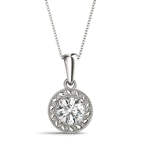 Solitaire Diamond Pendant For Women