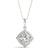 Cushion Fashion Diamond Halo Pendant