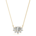 Load image into Gallery viewer, Oval Halo Diamond Pendant for Women
