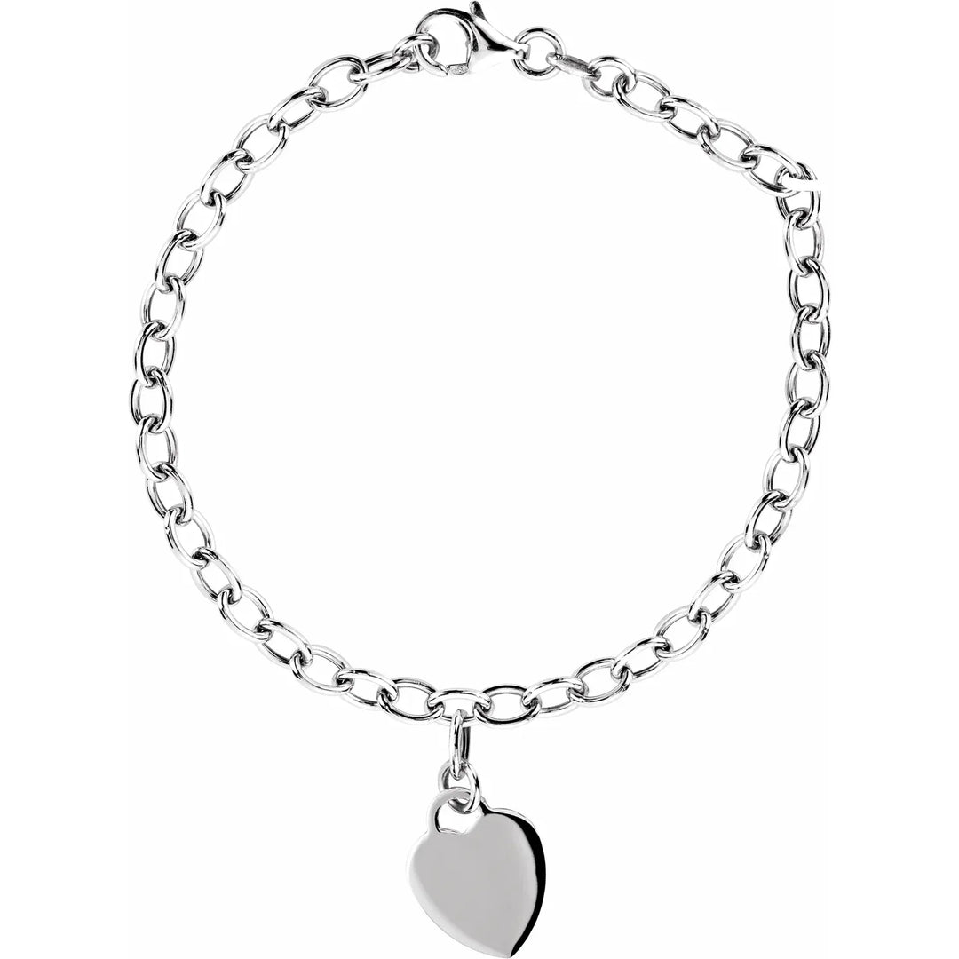 Enchanting Heart Charm Bracelet