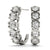 J Hoop Round Diamond Earrings
