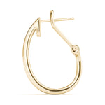 Load image into Gallery viewer, J Hoop Round Diamond Earrings For Women
