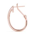 Load image into Gallery viewer, J Hoop Round Diamond Earrings For Women
