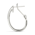 Load image into Gallery viewer, J Hoop Round Diamond Earrings For Women
