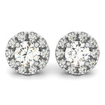 Load image into Gallery viewer, Halo Diamond Stud Earrings
