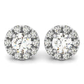 Halo Diamond Stud Earrings