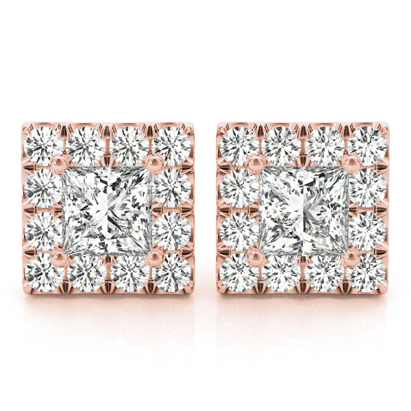 Classic Square Diamond Studs