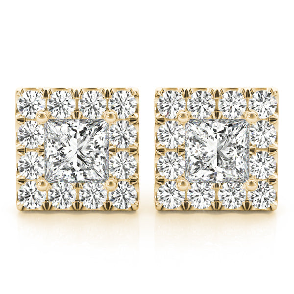 Classic Square Diamond Studs