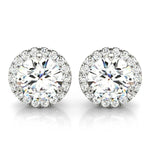 Load image into Gallery viewer, Elegant Three Prong Lab Grown Diamond Studs
