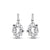 Women’s Fashion Earrings with Round Diamonds