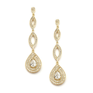Cubic Zirconia Wedding Earrings