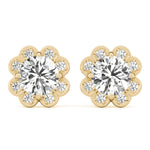 Load image into Gallery viewer, Floral Diamond Fashion Earrings
