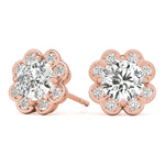Load image into Gallery viewer, Floral Diamond Fashion Earrings
