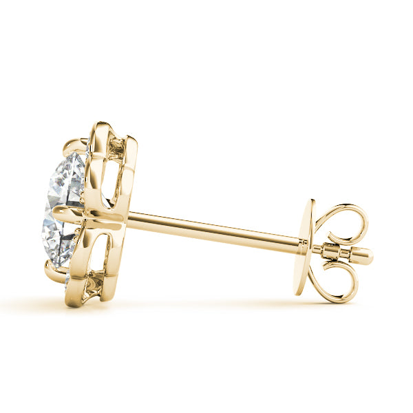 Floral Diamond Fashion Earrings