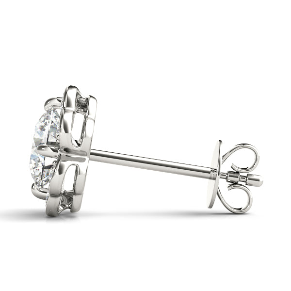 Floral Diamond Fashion Earrings