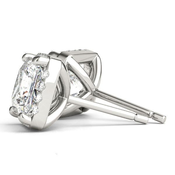 Elegant Square Diamond Earrings