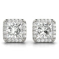 Elegant Square Diamond Earrings
