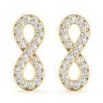 Load image into Gallery viewer, Eternal Infinity Diamond Stud Earrings
