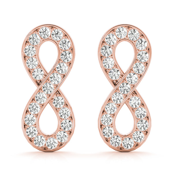 Eternal Infinity Diamond Stud Earrings