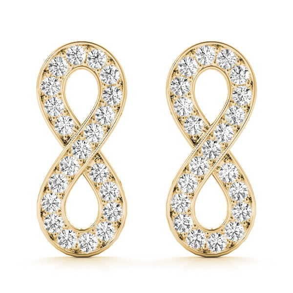 Eternal Infinity Diamond Stud Earrings