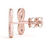 Load image into Gallery viewer, Eternal Infinity Diamond Stud Earrings
