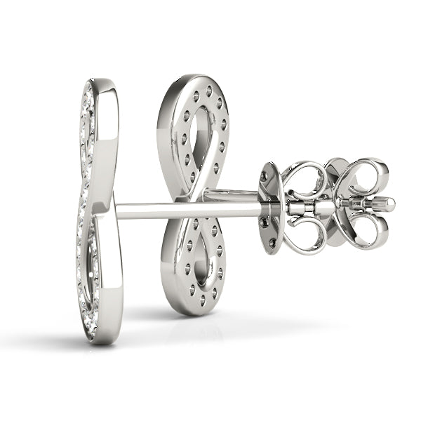 Eternal Infinity Diamond Stud Earrings