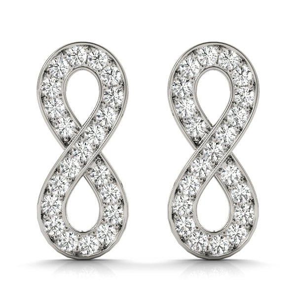 Eternal Infinity Diamond Stud Earrings