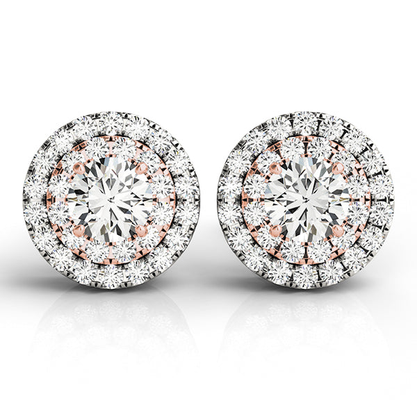 Double Halo Diamond Studs
