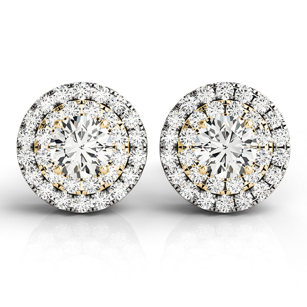 Double Halo Diamond Studs