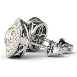 Load image into Gallery viewer, Double Halo Diamond Studs
