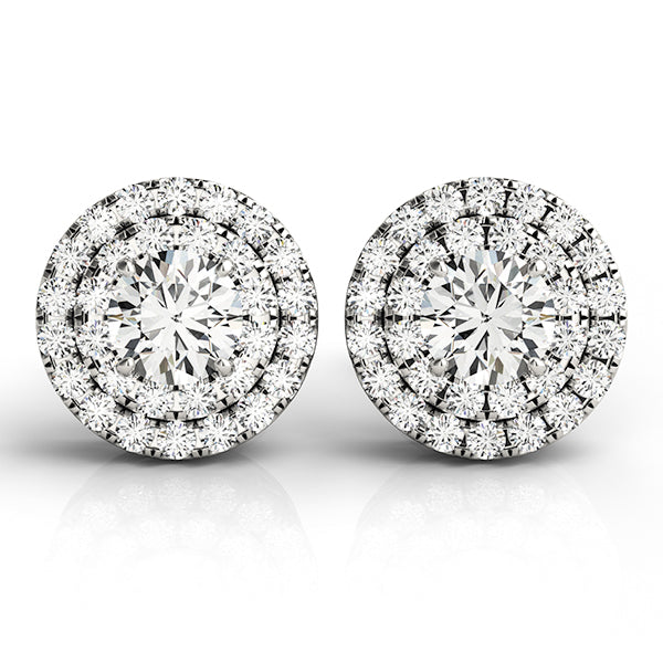 Double Halo Diamond Studs