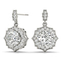 Halo Earrings With Scalloped Edges