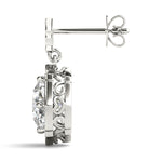 Load image into Gallery viewer, Halo Earrings With Scalloped Edges
