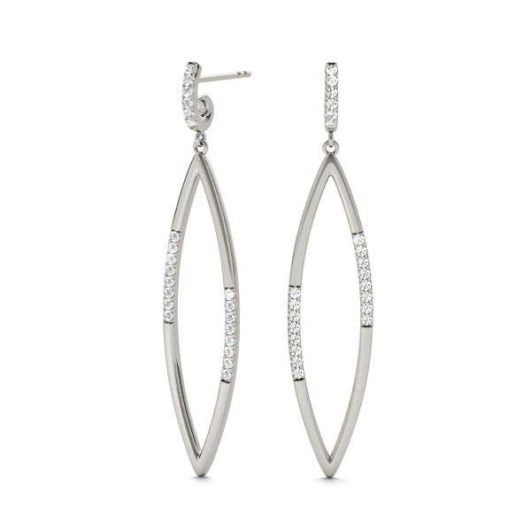 Round Diamond Fashion Earrings For Women