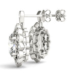 Load image into Gallery viewer, Oval-Shaped Halo Fashion Earrings
