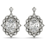 Load image into Gallery viewer, Oval-Shaped Halo Fashion Earrings
