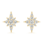 Load image into Gallery viewer, Celestial Radiance Star Diamond Studs

